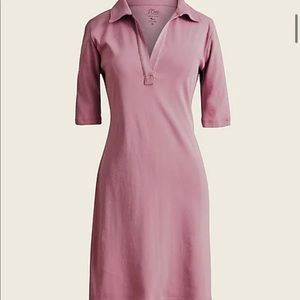 J.Crew Perfect Fit Polo Dress Sunwashed Peony Small S